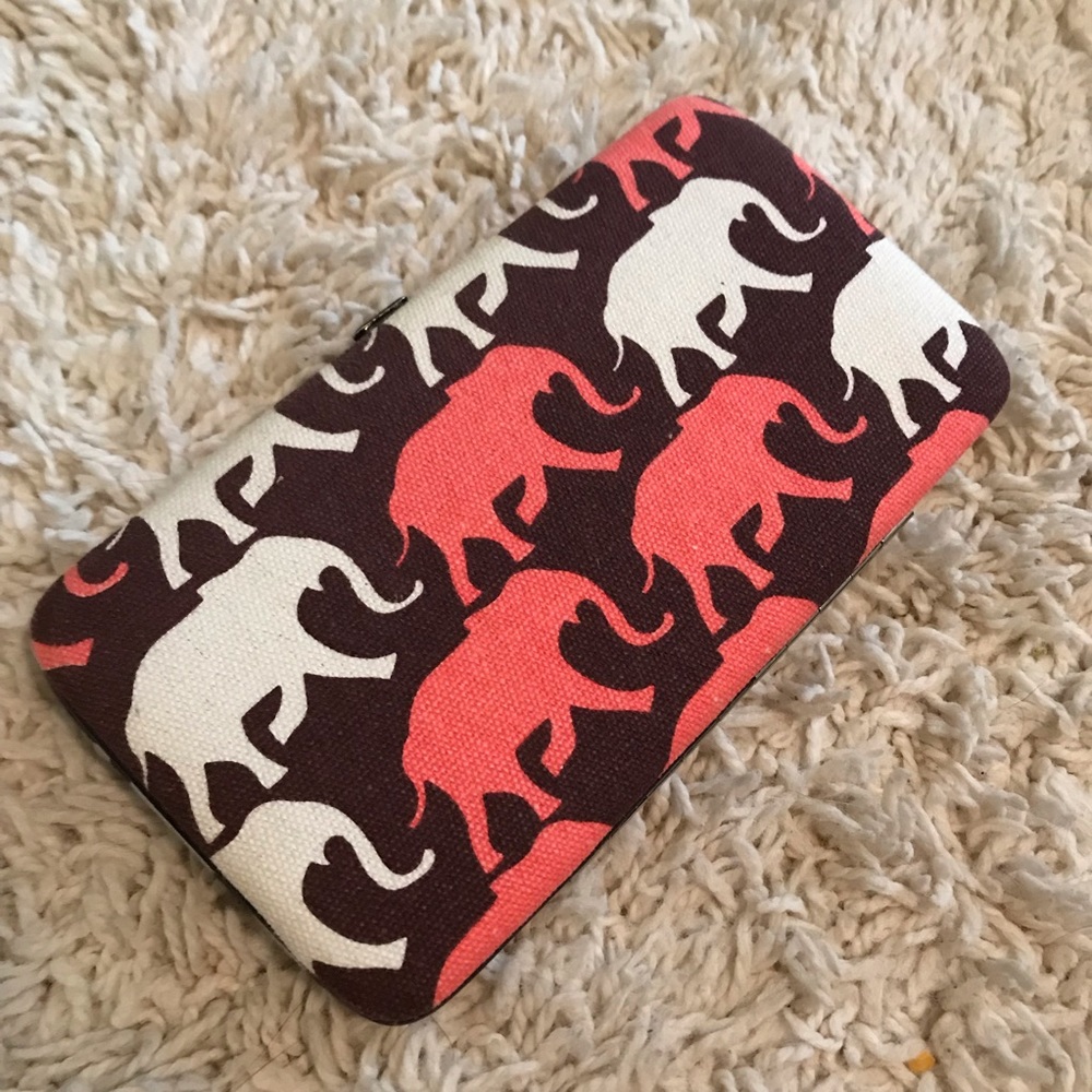 Elephant fabric wallet